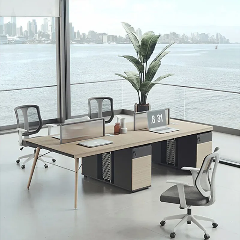 Meja Kerja Eksekutif Kayu deng - Work Desk Home Setup ulasan dan harga