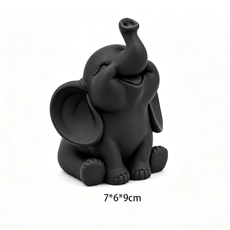 Figurine Gajah Bayi Tersenyum  - Desk Setup Minimalist ulasan dan harga