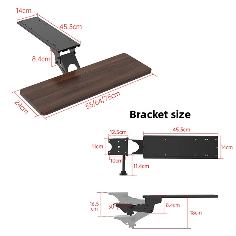 Rak Keyboard Ergonomis di Bawa - Desk Setup Ergonomics ulasan dan harga