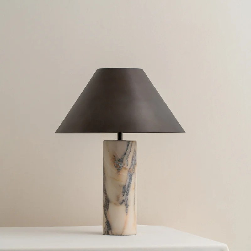 Lampu Meja Marmer Alami Italia - Desk Setup Minimalist ulasan dan harga