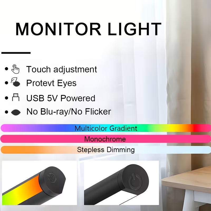 Lampu LED untuk Monitor Komput - Desk Setup Room ulasan dan harga
