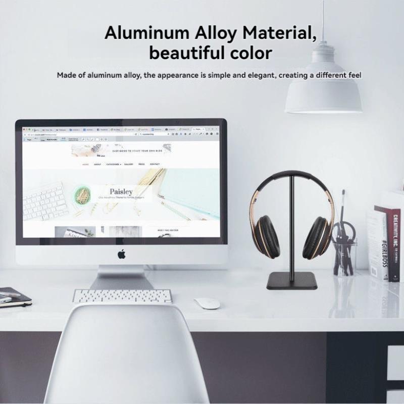 1 Buah Tempat Headphone Plasti - Desk Setup Organization ulasan dan harga
