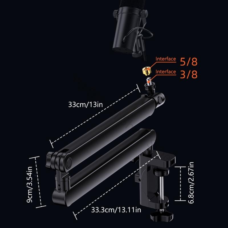 96BA Dudukan Lengan Boom Mikro - Desk Setup With Mic ulasan dan harga