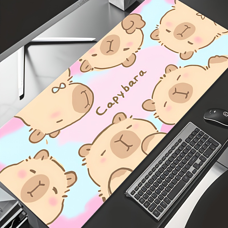 Alas Mouse Besar Bergambar Kap - Desk Setup In Office ulasan dan harga