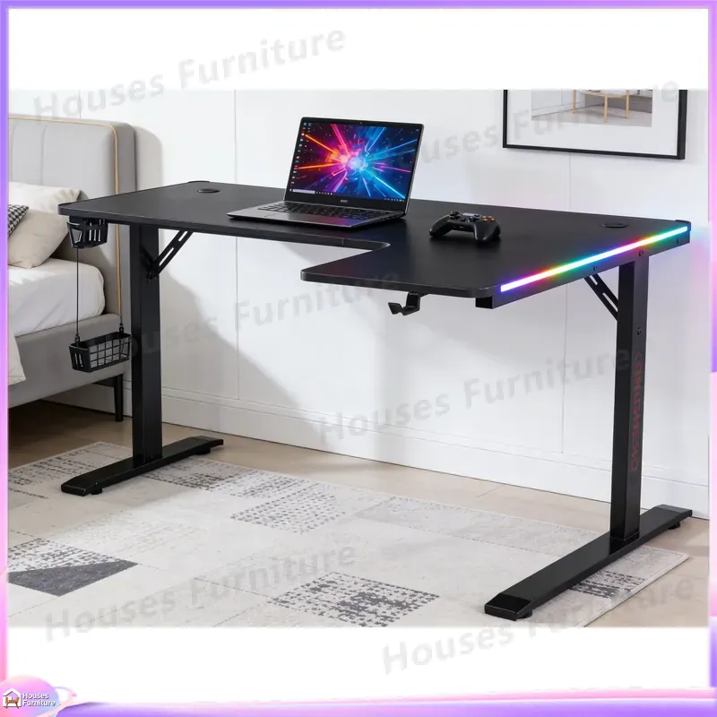 Meja Gaming Besar 160cm dengan - Desk Setup In Office ulasan dan harga