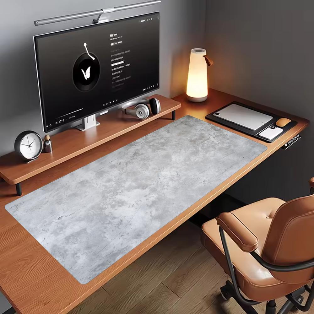Alas Mouse Besar Minimalis Tek - Desk Setup Grey ulasan dan harga
