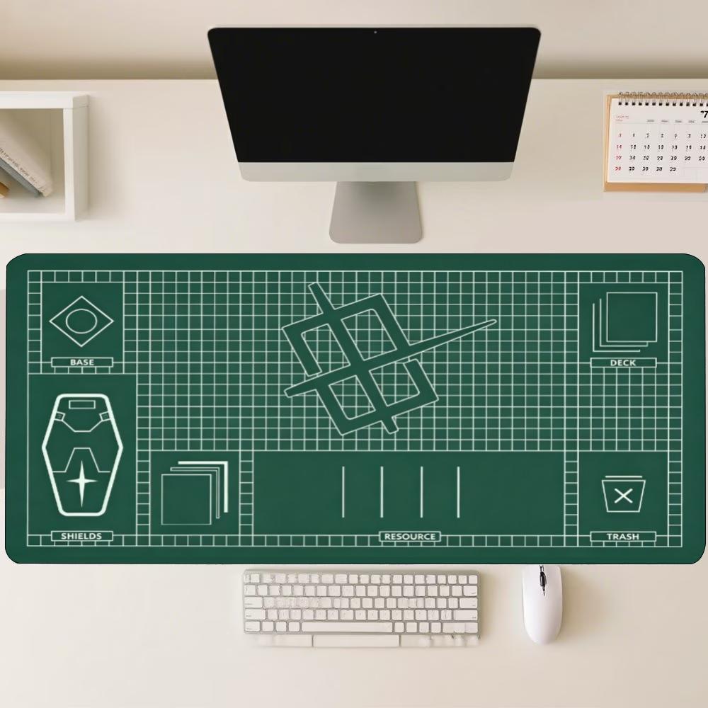 Alas Mouse Besar Berpola Grid, - Desk Setup In Office ulasan dan harga