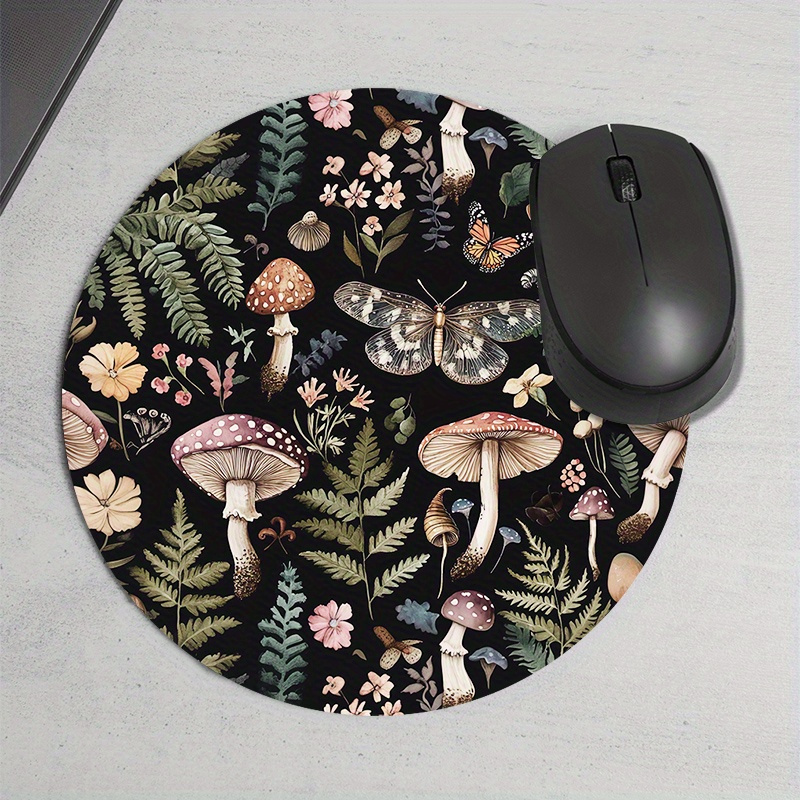 Alas Mouse Bulat Motif Hutan K - Desk Setup In Office ulasan dan harga